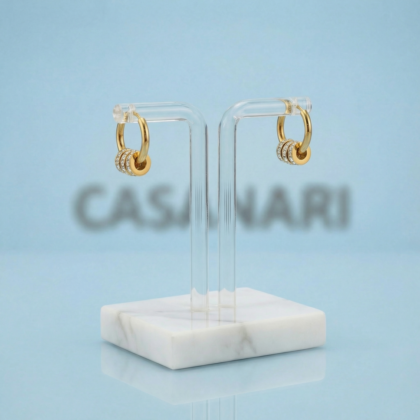 Golden Knot Hoops
