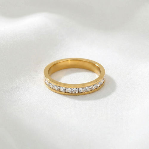 Crystal Line Ring